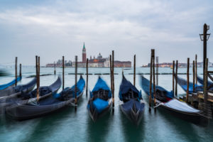Gondolas, San Giorgio Maggiore Church, Venice, historic center, Veneto, Italy, northern Italy, Europe Gondolas, San Giorgio Maggiore Church, Venice, historic center, Veneto, Italy, northern Italy, Europe